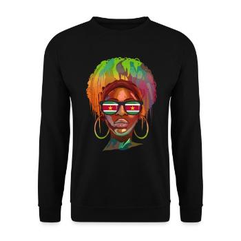 Suriname - Sweat-shirt Unisexe - noir - Devant - Alina (178cm) & Michal (187cm)