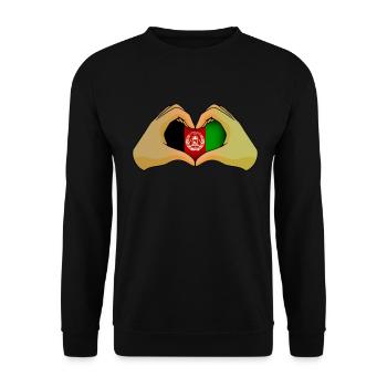 Afghanistan - Unisex Pullover - Schwarz - Vorne - Alina (178cm) & Michal (187cm)