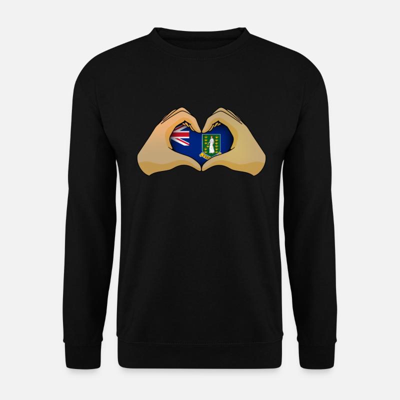 Britische Jungferninseln - Unisex Pullover - Schwarz