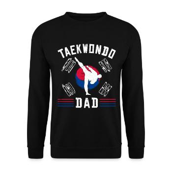 TKD Korean Martial Arts Tae Kwon - Unisex Pullover - Schwarz - Vorne - Alina (178cm) & Michal (187cm)
