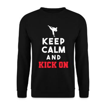 TKD Korean Martial Arts Tae Kwon - Unisex Pullover - Schwarz - Vorne - Alina (178cm) & Michal (187cm)