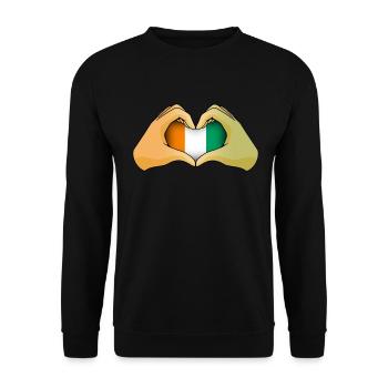 Ivory Coast - Unisex Sweatshirt - black - Front - Alina (178cm) & Michal (187cm)