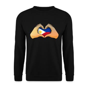 Philippines - Sweat-shirt Unisexe - noir - Devant - Alina (178cm) & Michal (187cm)