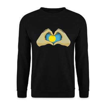 Palau - Sweat-shirt Unisexe - noir - Devant - Alina (178cm) & Michal (187cm)