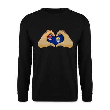 Sainte-Hélène - Sweat-shirt Unisexe - noir - Devant - Alina (178cm) & Michal (187cm)