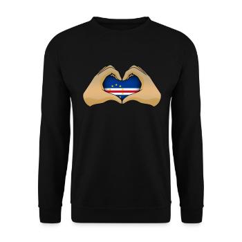 Cape Verde - Unisex Sweatshirt - black - Front - Alina (178cm) & Michal (187cm)