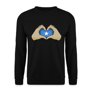 Somalia - Unisex Pullover - Schwarz - Vorne - Alina (178cm) & Michal (187cm)