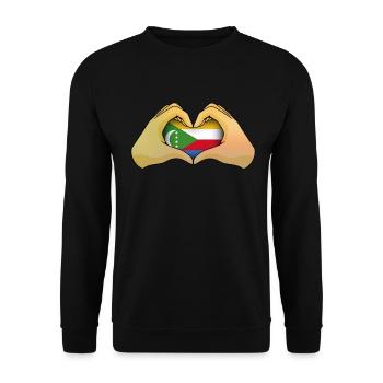 Comoros - Unisex Sweatshirt - black - Front - Alina (178cm) & Michal (187cm)