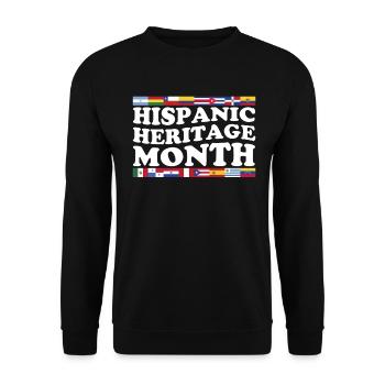 Hispanic Heritage Month Funny Hispanic Spanish - Unisex Sweatshirt - black - Front - Alina (178cm) & Michal (187cm)