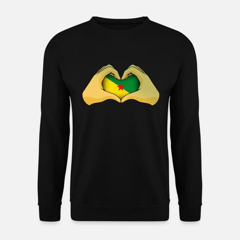 Französisch-Guayana - Unisex Pullover - Schwarz