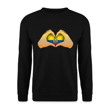 Ecuador - Unisex Pullover - Schwarz - Vorne - Alina (178cm) & Michal (187cm)