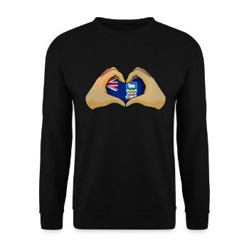 Falkland Islands - Unisex Sweatshirt - black - Front - Alina (178cm) & Michal (187cm)