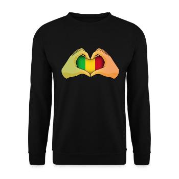Mali - Unisex Sweatshirt - black - Front - Alina (178cm) & Michal (187cm)
