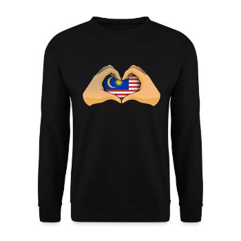 Malaisie - Sweat-shirt Unisexe - noir - Devant - Alina (178cm) & Michal (187cm)