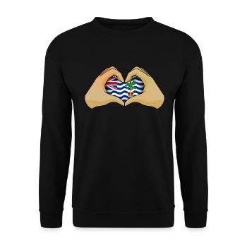 British Indian Ocean Territory - Unisex Sweatshirt - black - Front - Alina (178cm) & Michal (187cm)