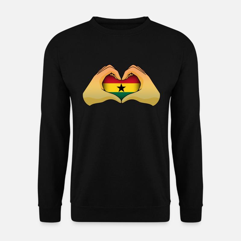 Ghana - Unisex Pullover - Schwarz