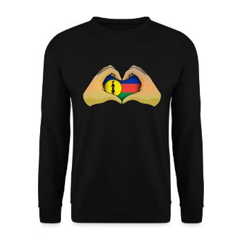 Neukaledonien - Unisex Pullover - Schwarz - Vorne - Alina (178cm) & Michal (187cm)