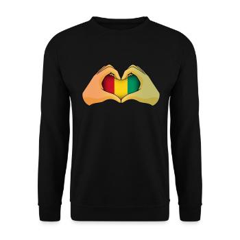 Guinée - Sweat-shirt Unisexe - noir - Devant - Alina (178cm) & Michal (187cm)