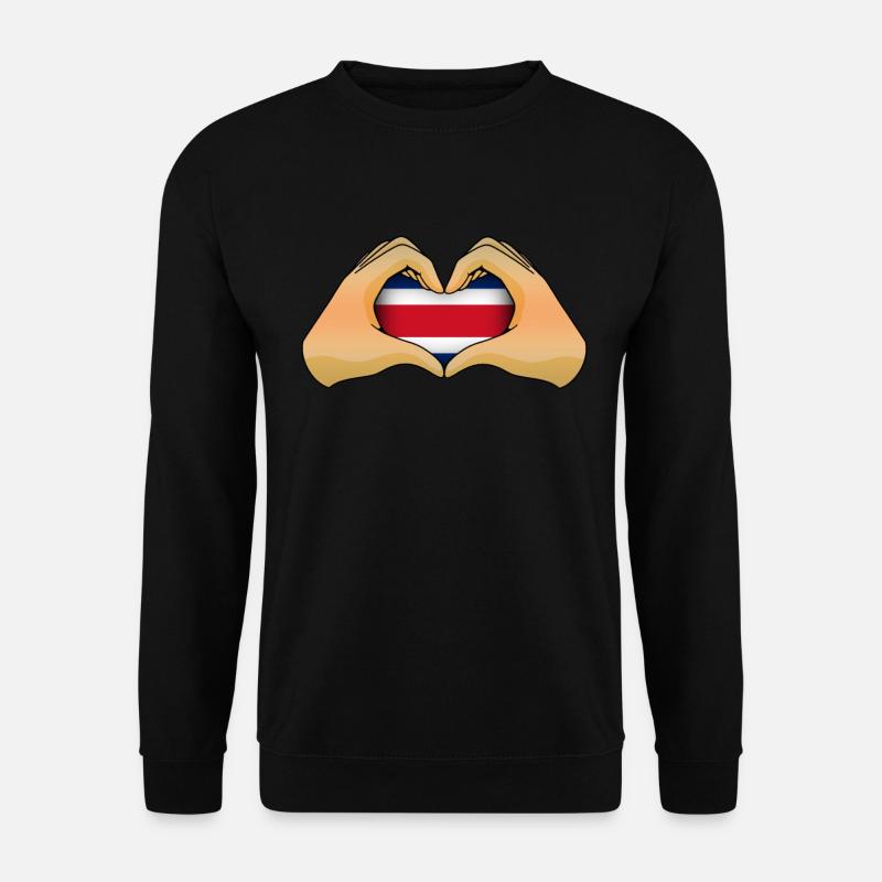 Costa Rica - Unisex Pullover - Schwarz