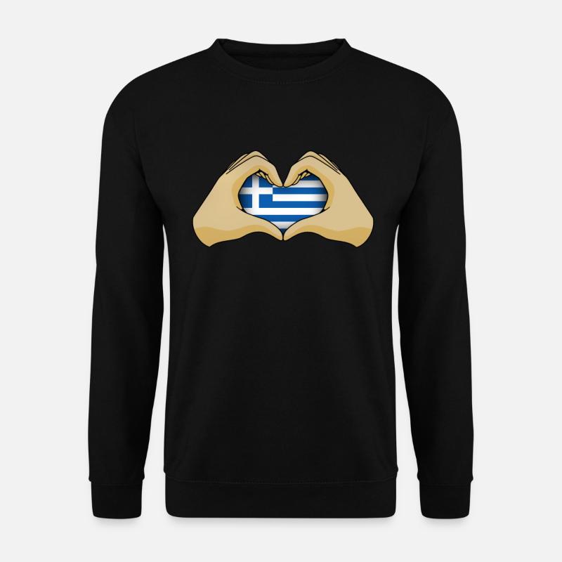 Griechenland - Unisex Pullover - Schwarz