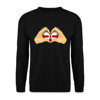 Irlande du Nord - Sweat-shirt Unisexe - noir - Devant - Alina (178cm) & Michal (187cm)