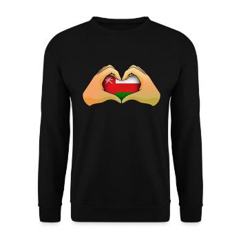 Oman - Unisex Sweatshirt - black - Front - Alina (178cm) & Michal (187cm)
