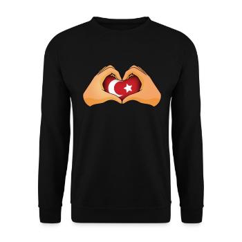 Empire ottoman - Sweat-shirt Unisexe - noir - Devant - Alina (178cm) & Michal (187cm)
