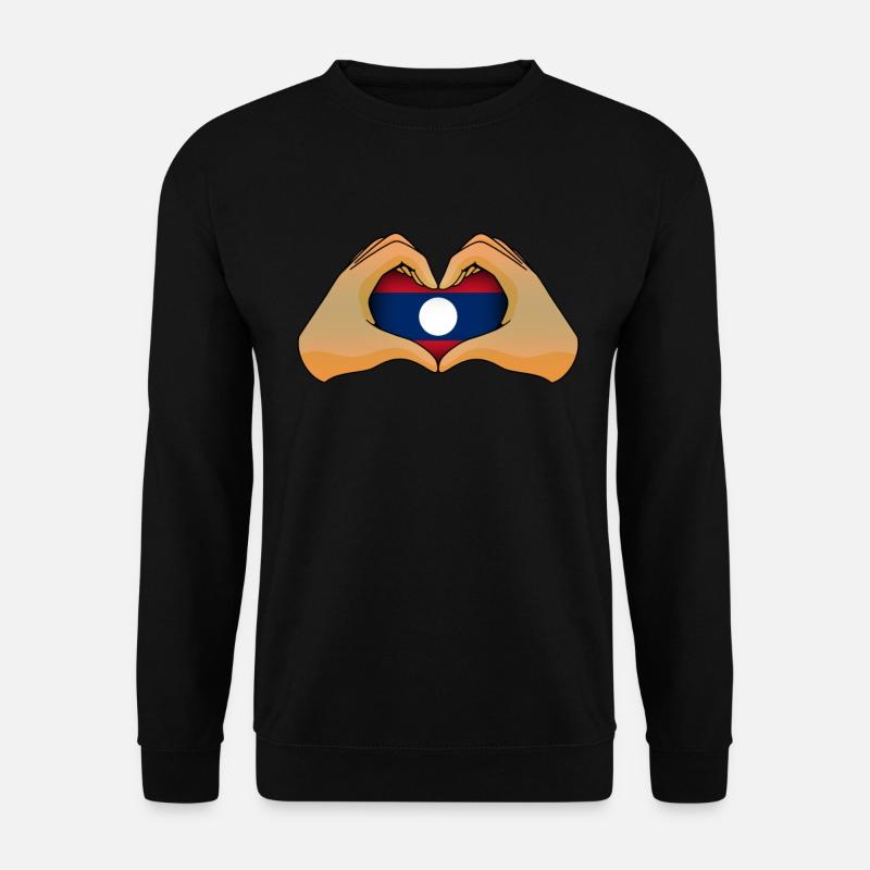Laos - Unisex Pullover - Schwarz
