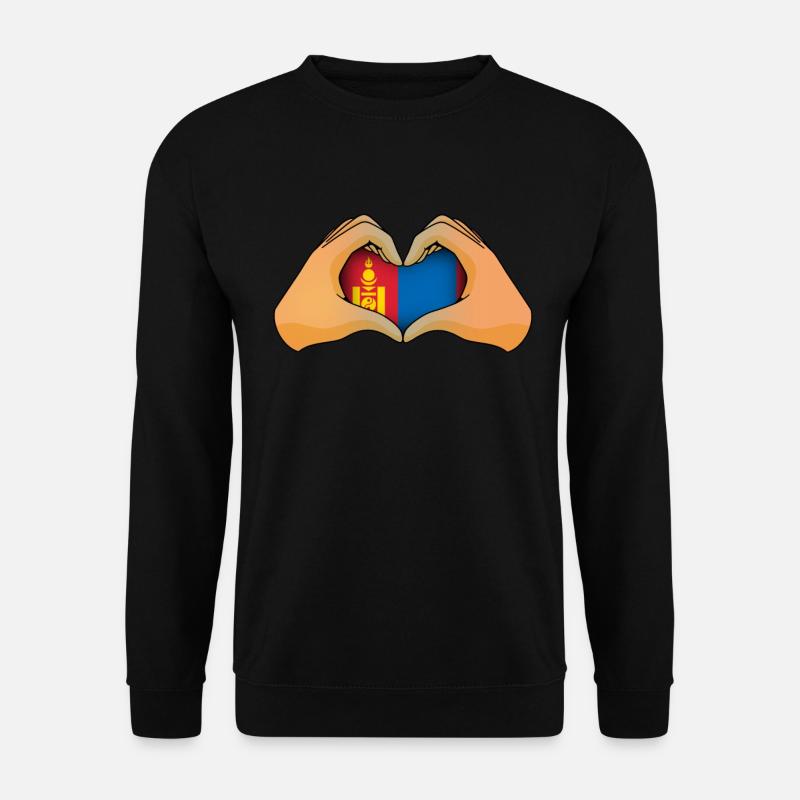 Mongolei - Unisex Pullover - Schwarz