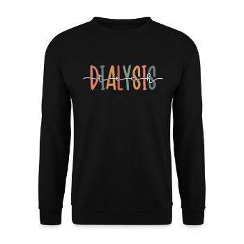 Dialysis Tech Kidney Transplant Nephrology - Unisex Sweatshirt - black - Front - Alina (178cm) & Michal (187cm)