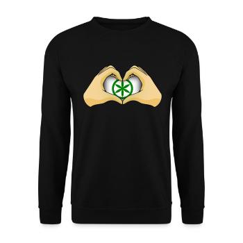 Padanien - Unisex Pullover - Schwarz - Vorne - Alina (178cm) & Michal (187cm)