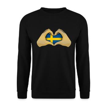 Suède - Sweat-shirt Unisexe - noir - Devant - Alina (178cm) & Michal (187cm)