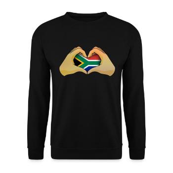 Südafrika - Unisex Pullover - Schwarz - Vorne - Alina (178cm) & Michal (187cm)