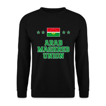 Union des Arabischen Maghreb - Unisex Pullover - Schwarz - Vorne - Alina (178cm) & Michal (187cm)