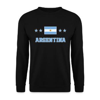 Argentinien - Unisex Pullover - Schwarz - Vorne - Alina (178cm) & Michal (187cm)