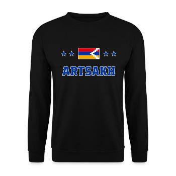 Artsakh - Sweat-shirt Unisexe - noir - Devant - Alina (178cm) & Michal (187cm)