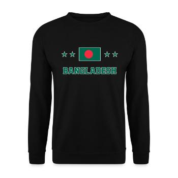 Bangladesh - Unisex Sweatshirt - black - Front - Alina (178cm) & Michal (187cm)