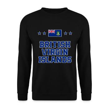 Britische Jungferninseln - Unisex Pullover - Schwarz - Vorne - Alina (178cm) & Michal (187cm)