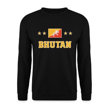 Bhutan - Unisex Sweatshirt - black - Front - Alina (178cm) & Michal (187cm)