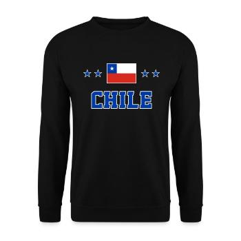 Chile - Unisex Sweatshirt - black - Front - Alina (178cm) & Michal (187cm)