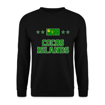 Îles Cocos - Sweat-shirt Unisexe - noir - Devant - Alina (178cm) & Michal (187cm)