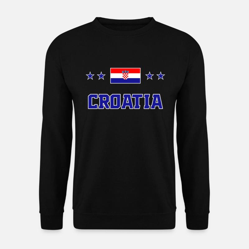 Kroatien - Unisex Pullover - Schwarz