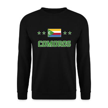 Comoros - Unisex Sweatshirt - black - Front - Alina (178cm) & Michal (187cm)