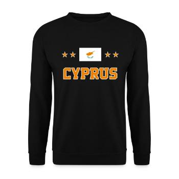Cyprus - Unisex Sweatshirt - black - Front - Alina (178cm) & Michal (187cm)