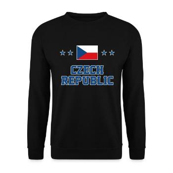 Czech Republic - Unisex Sweatshirt - black - Front - Alina (178cm) & Michal (187cm)