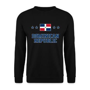 République dominicaine - Sweat-shirt Unisexe - noir - Devant - Alina (178cm) & Michal (187cm)