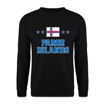 Faroe Islands - Unisex Sweatshirt - black - Front - Alina (178cm) & Michal (187cm)