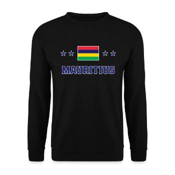 Mauritius - Unisex Sweatshirt - black - Front - Alina (178cm) & Michal (187cm)