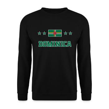 Dominica - Unisex Sweatshirt - black - Front - Alina (178cm) & Michal (187cm)