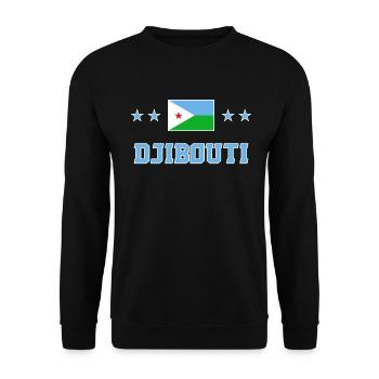 Dschibuti - Unisex Pullover - Schwarz - Vorne - Alina (178cm) & Michal (187cm)